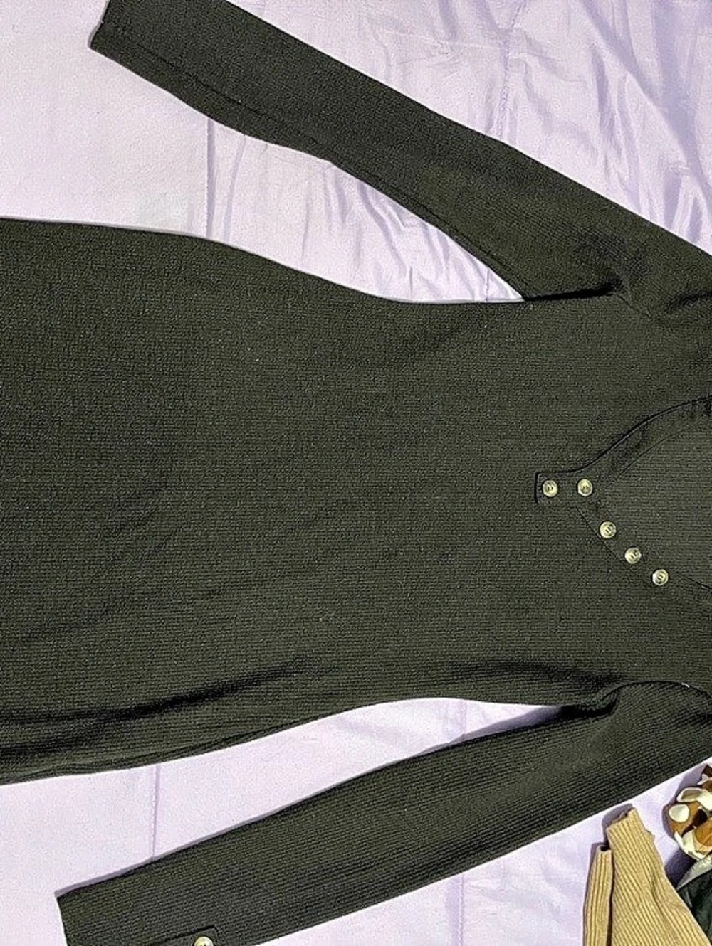 SHEIN Black Ribbed Sweater Size Small